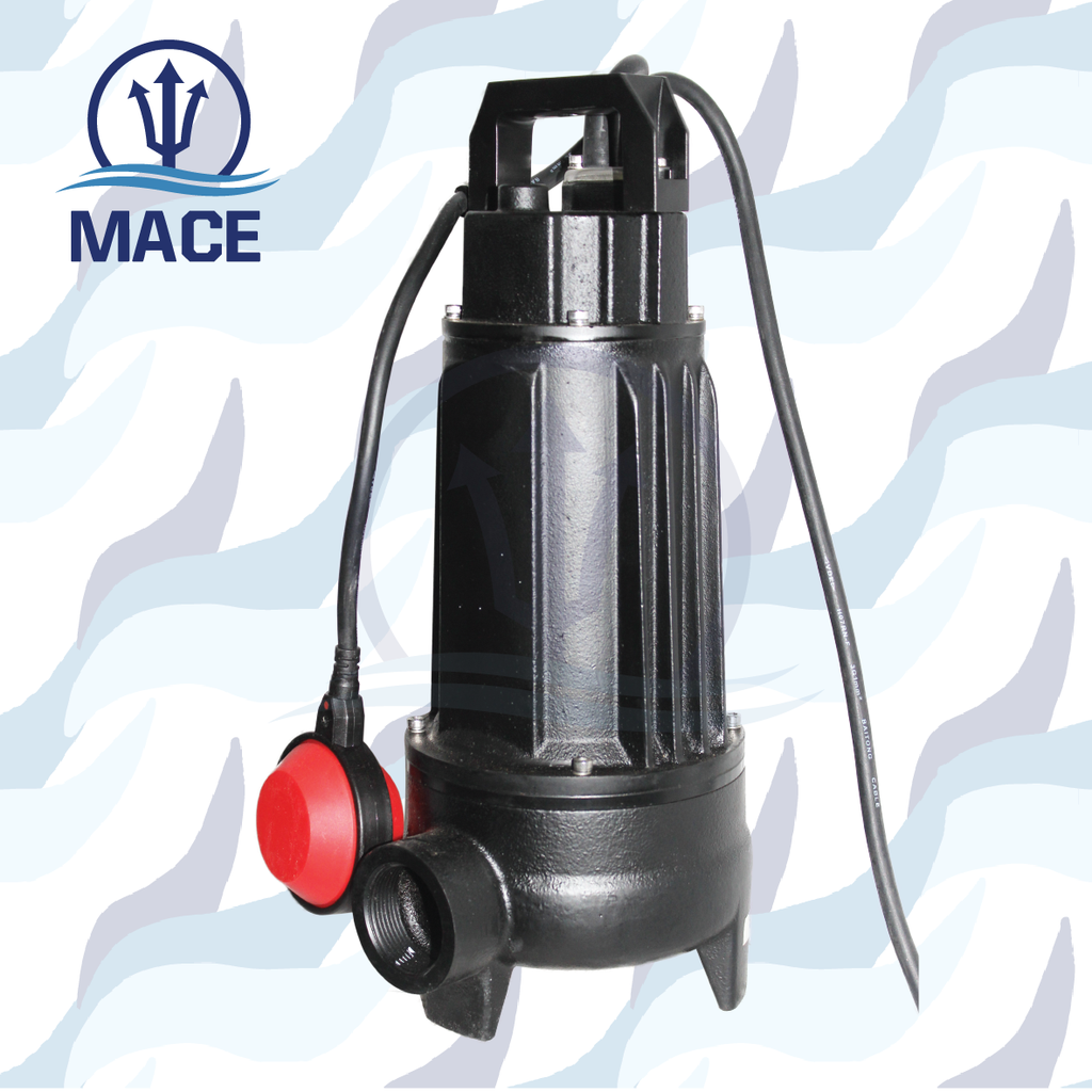 VH Series Sewage Pump: Model VH100/40(M)x 0.75kW/1HP x 1 Phase x Outlet 40mm